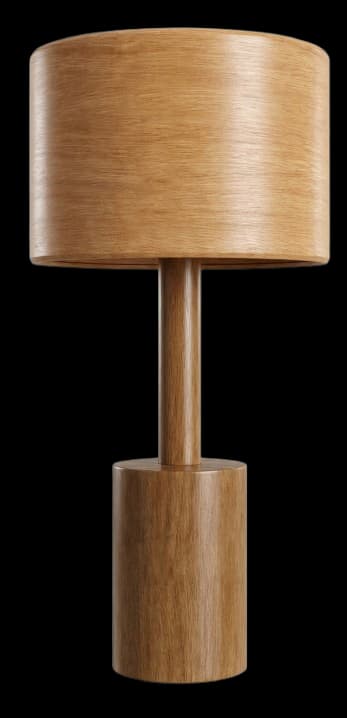 Plywood lamp and material sample